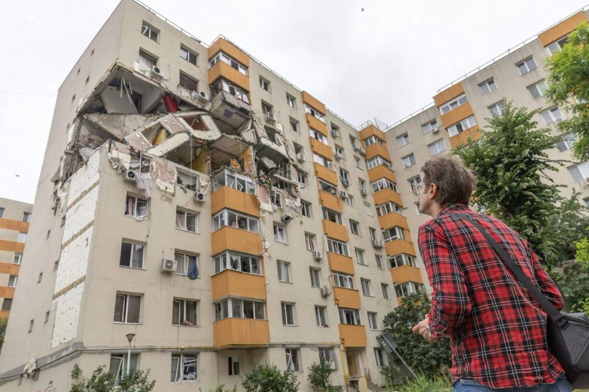 Blocul în care a avut loc explozia