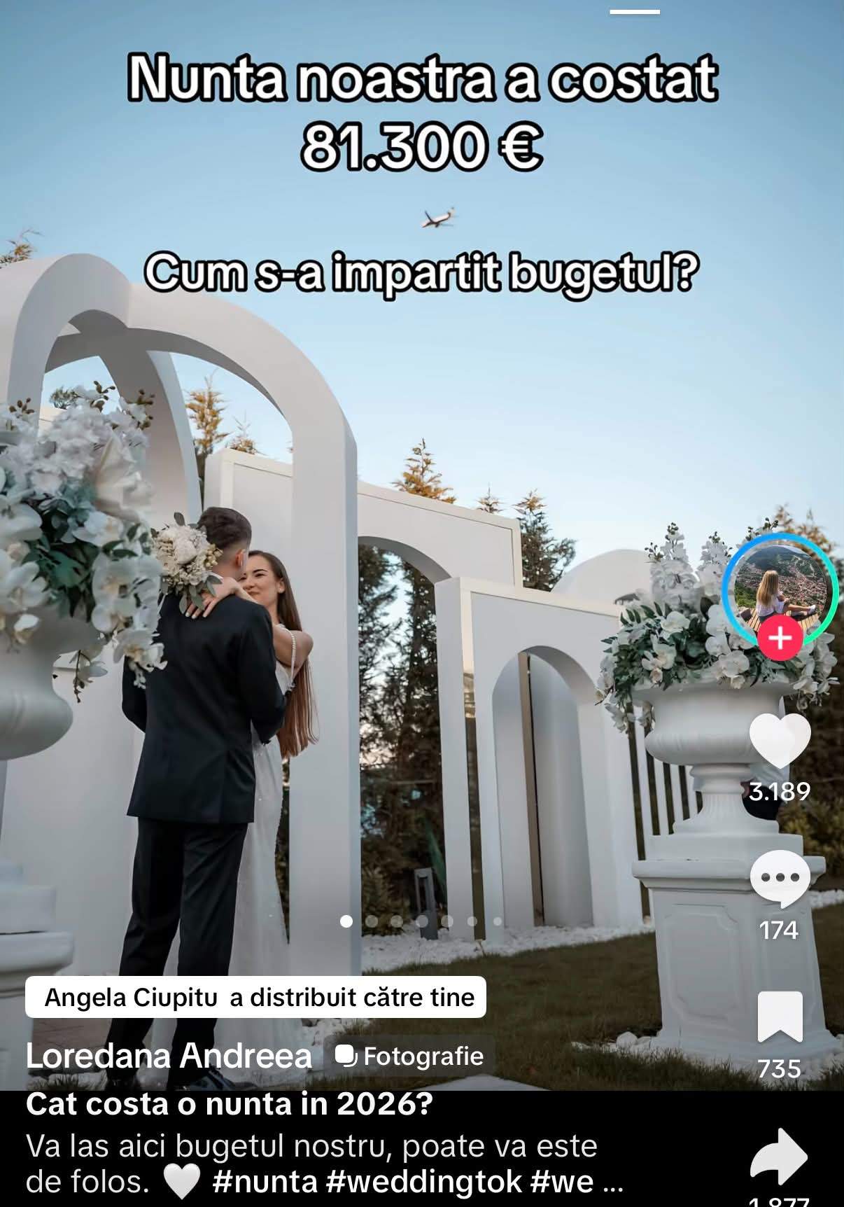 Un cuplu din România a plătit 81.300 € pentru nunta visurilor lor. Ce au plătit de au ajuns la această sumă