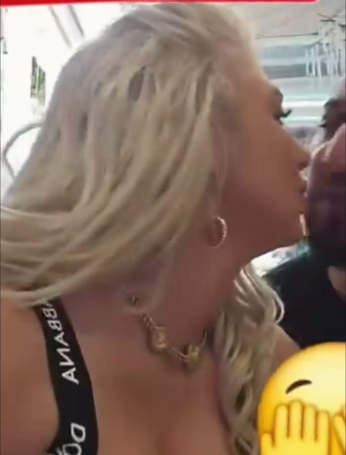 Blondina cu care s-a sărutat Costel Biju