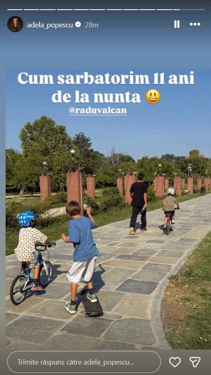 Adela Popescu și Radu Vâlcan au aniversat 11 de ani de căsnicie. Imagini rare de la nuntă. Cum au sărbătorit
