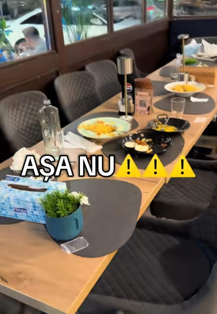 O terasă din Tecuci, distrusă de clienții prost crescuți. Au lăsat dezastru în urmă