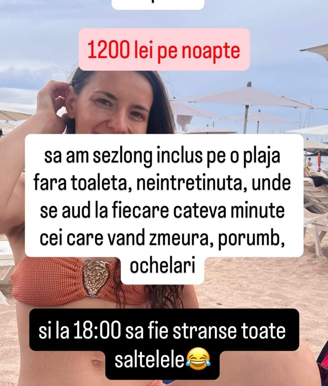Diana a plătit 1.200 lei pe noapte la un hotel de 4 stele la mare, în România! A spus cât de nasoale au fost condițiile