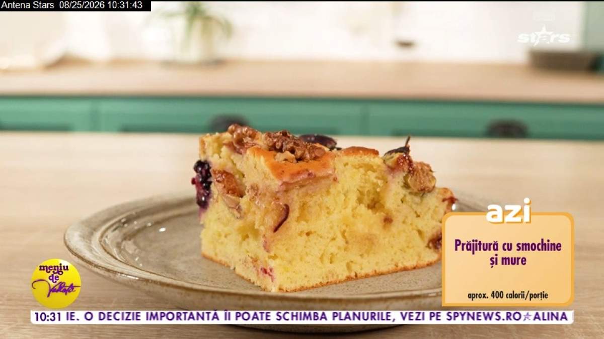 Rețeta lui Chef Horia Manea de prăjitură cu smochine și mure. Ce să adaugi pentru un desert delicios