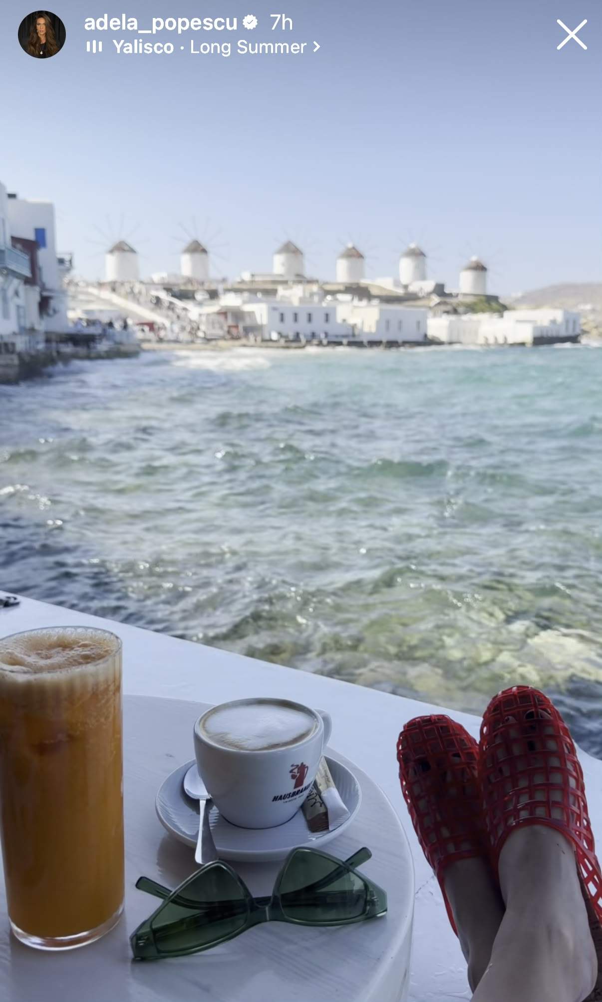 Adela Popescu în Mykonos