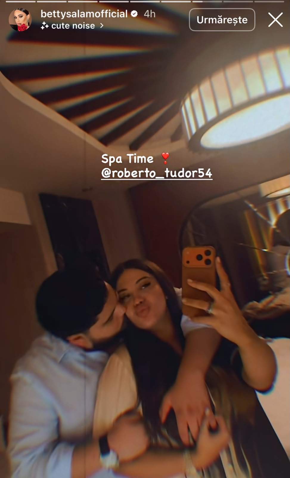 Betty Salam și Roberto Tudor au plecat în vacanță! Fiica și ginerele lui Florin Salam s-au afișat în cele mai romantice ipostaze