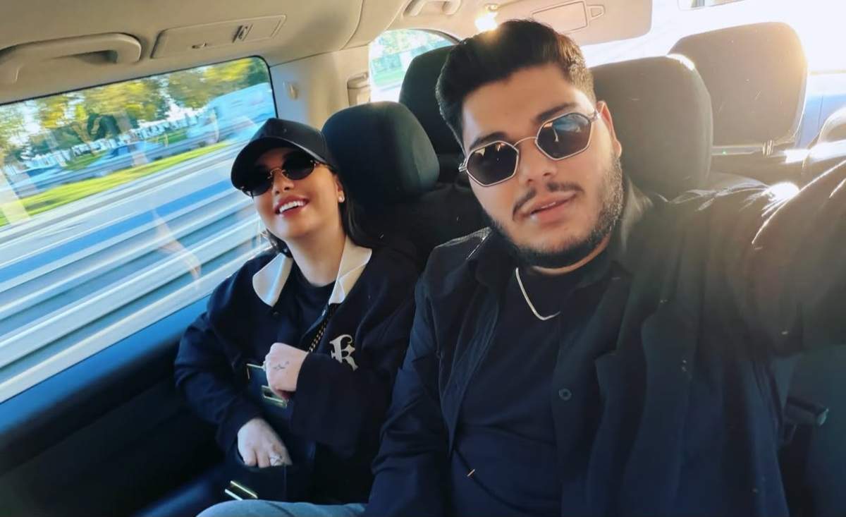 Betty Salam și Roberto Tudor, în mașină