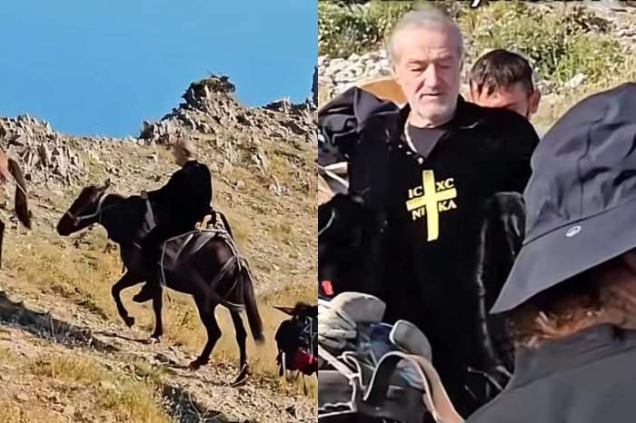 Gigi Becali pe magar