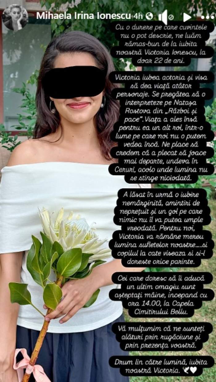 Mama Victoriei, tânăra de 22 de ani găsită moartă în Mușătești, a transmis un mesaj sfâșietor: "Copilul la care visează orice părinte"