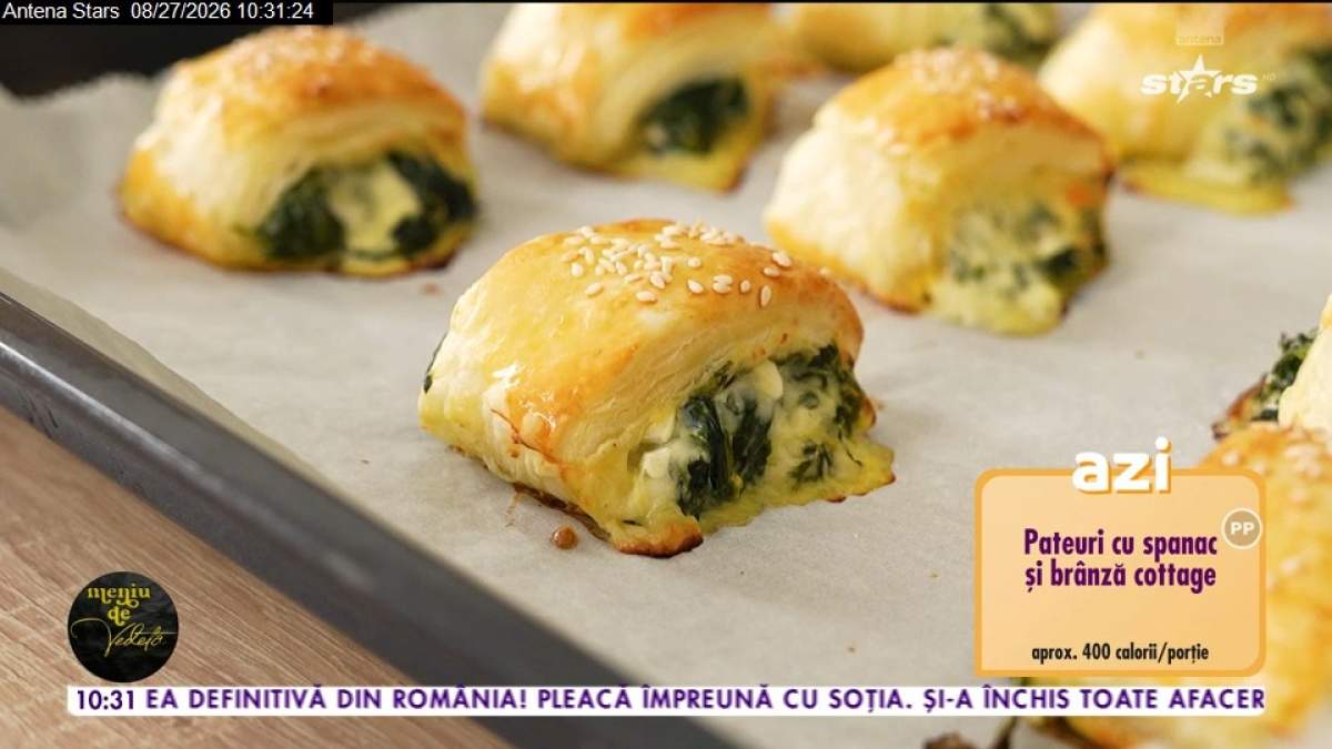 Pateuri cu brânză și spanac