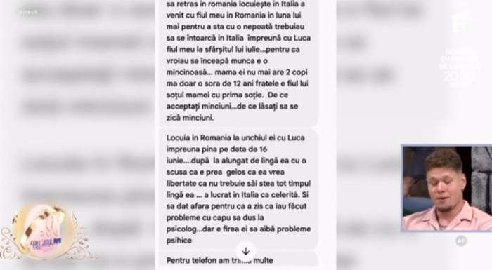 Mesajul fostei soacre