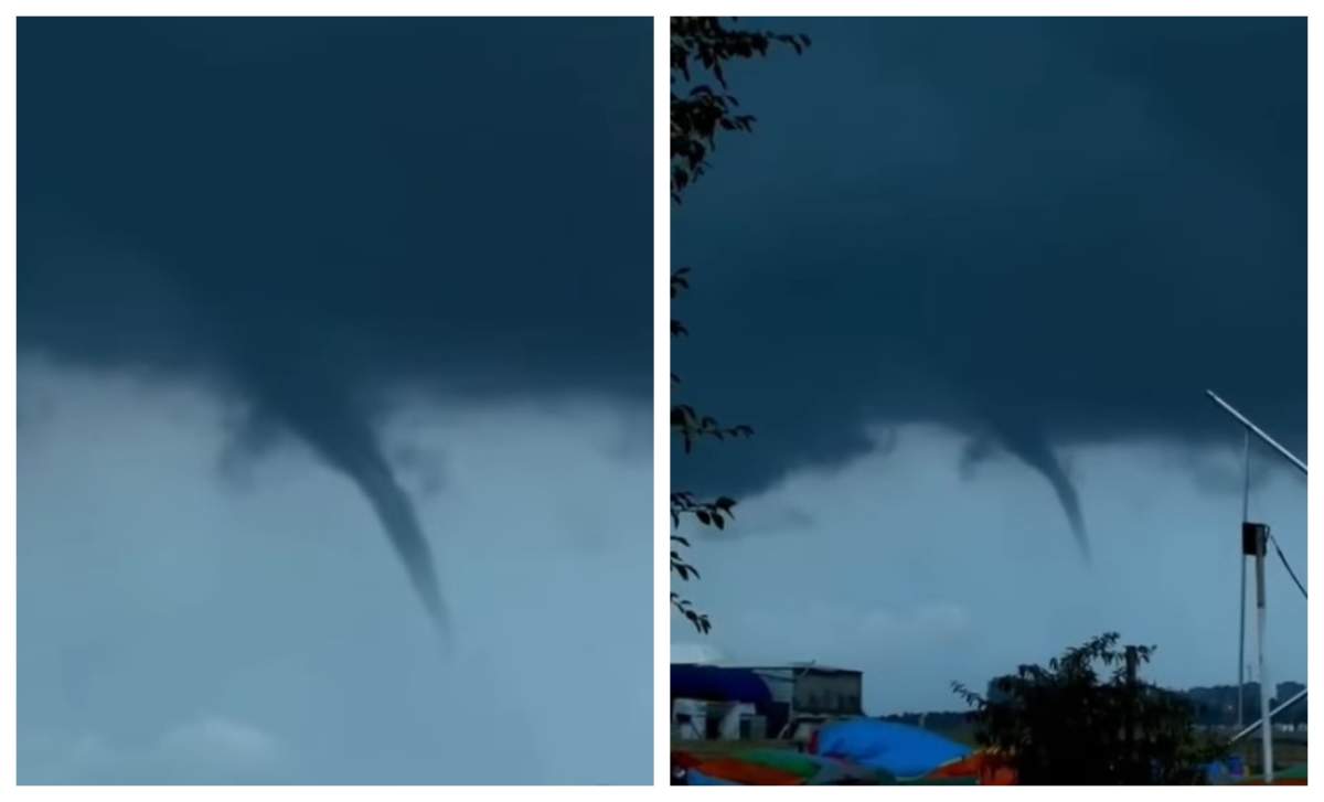 Fenomen spectaculos în stațiunea Mamaia. S-a produs o trombă marină. În ce condiții se întâmplă asta