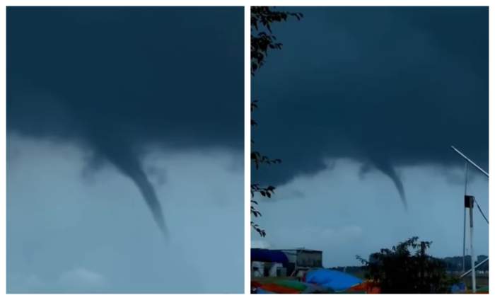 Fenomen spectaculos în stațiunea Mamaia. S-a produs o trombă marină. În ce condiții se întâmplă asta