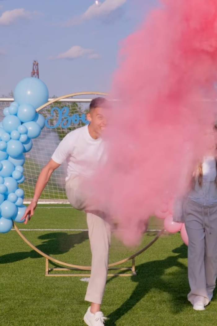 Cătălin Cîrjan, fotbalistul de la Dinamo, a devenit tată! Soția lui, Evelyn, a adus pe lume o fetiță