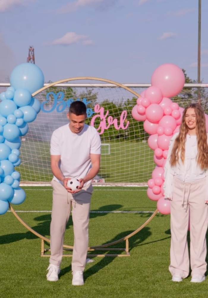 Cătălin Cîrjan, fotbalistul de la Dinamo, a devenit tată! Soția lui, Evelyn, a adus pe lume o fetiță