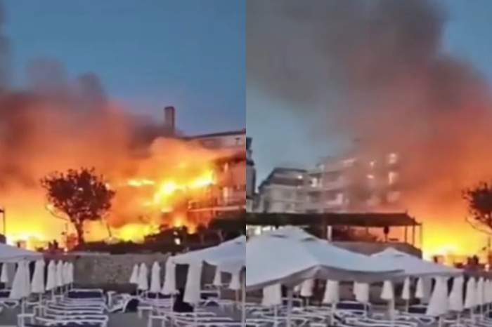 Incendiu puternic la un restaurant din Sozopol, Bulgaria