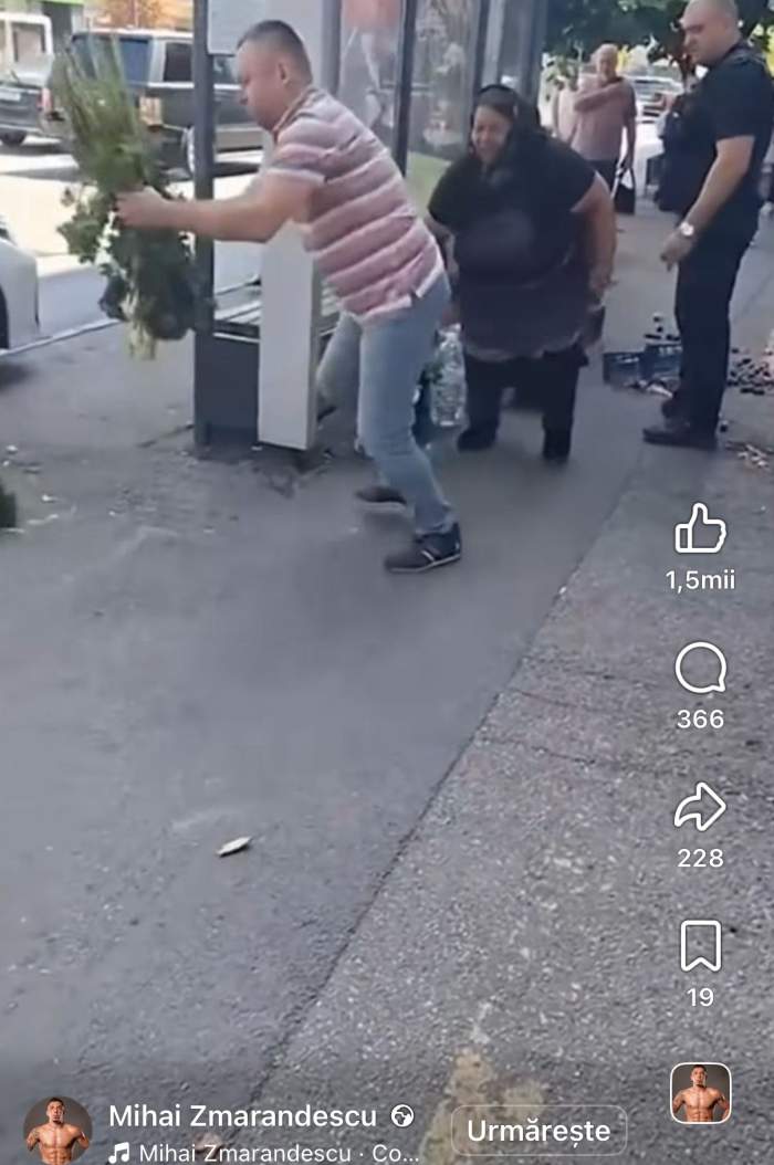 Imagini cu bătrâna umilită din sectorul 1