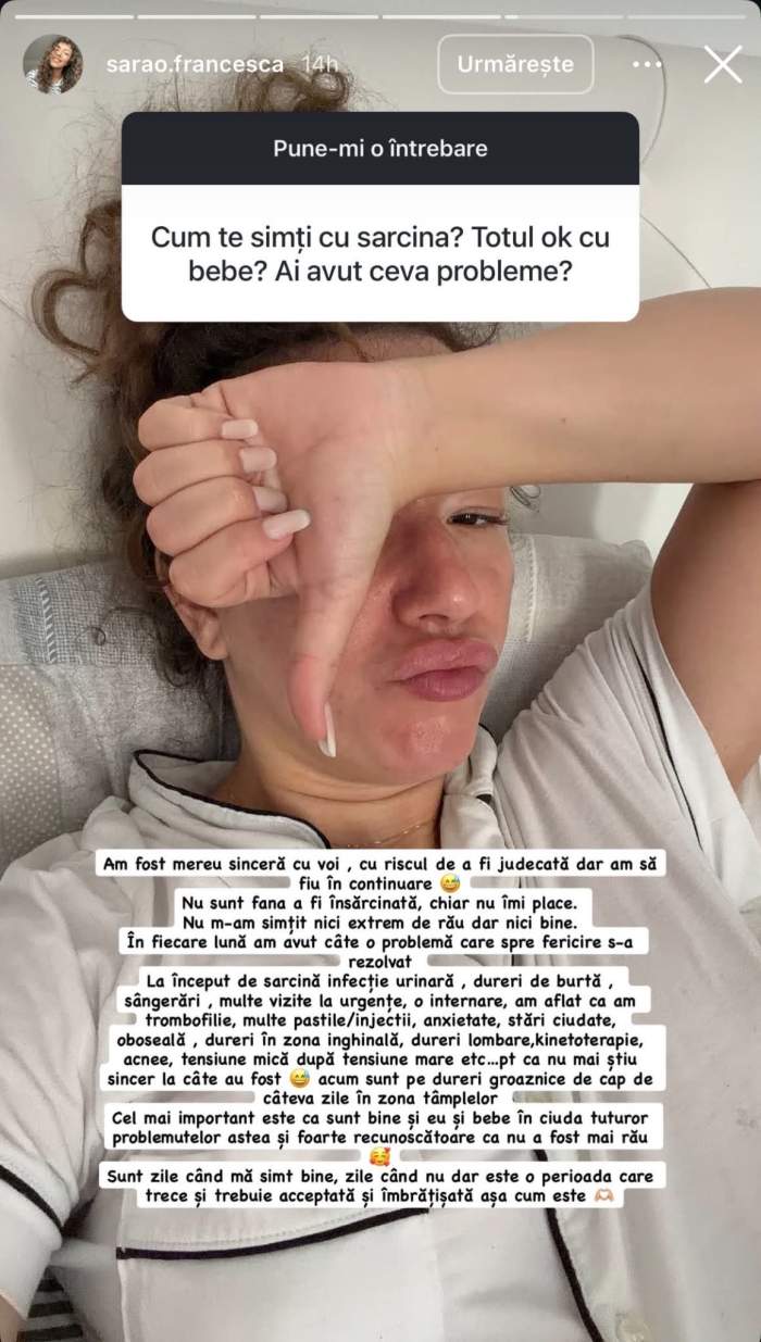 Francesca de la Insula Iubirii, sarcină cu mici probleme. Cu ce s-a confruntat? 
