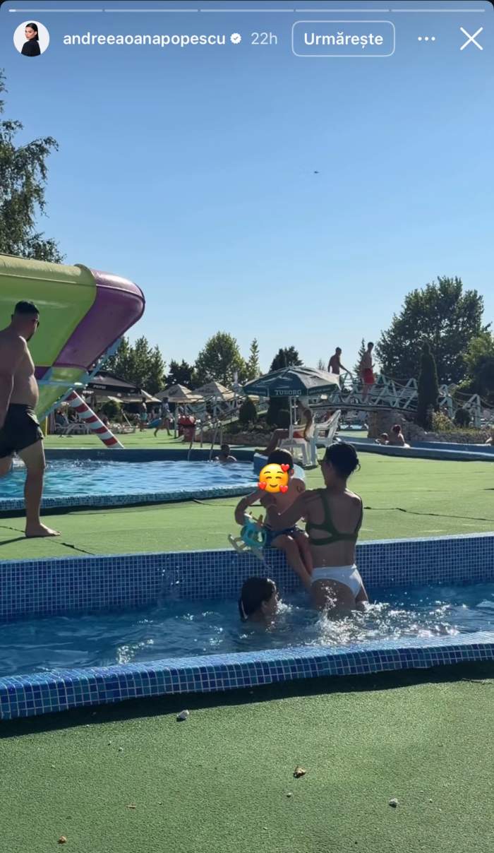Andreea Popescu și-a etalat silueta! Cum arată fosta soție a lui Rareș Cojoc în costum de baie, de când a slăbit