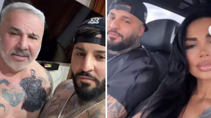 Colaj foto cu Sile Cămătaru, Dani Balint și soția lui