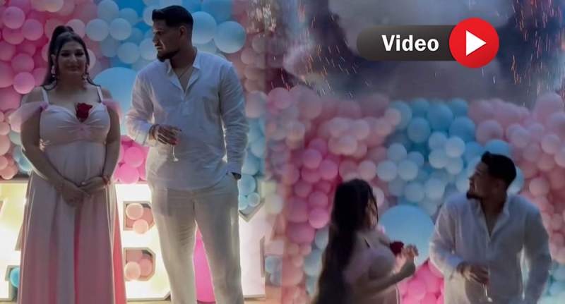 Reacția unui viitor tătic la gender reveal a stârnit reacții de revoltă! Cum a explicat mama imaginile: ”A dat Dumnezeu să-l prind”