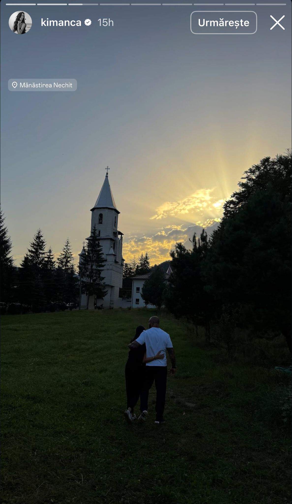 Alex Bodi și Anca, la mănăstire