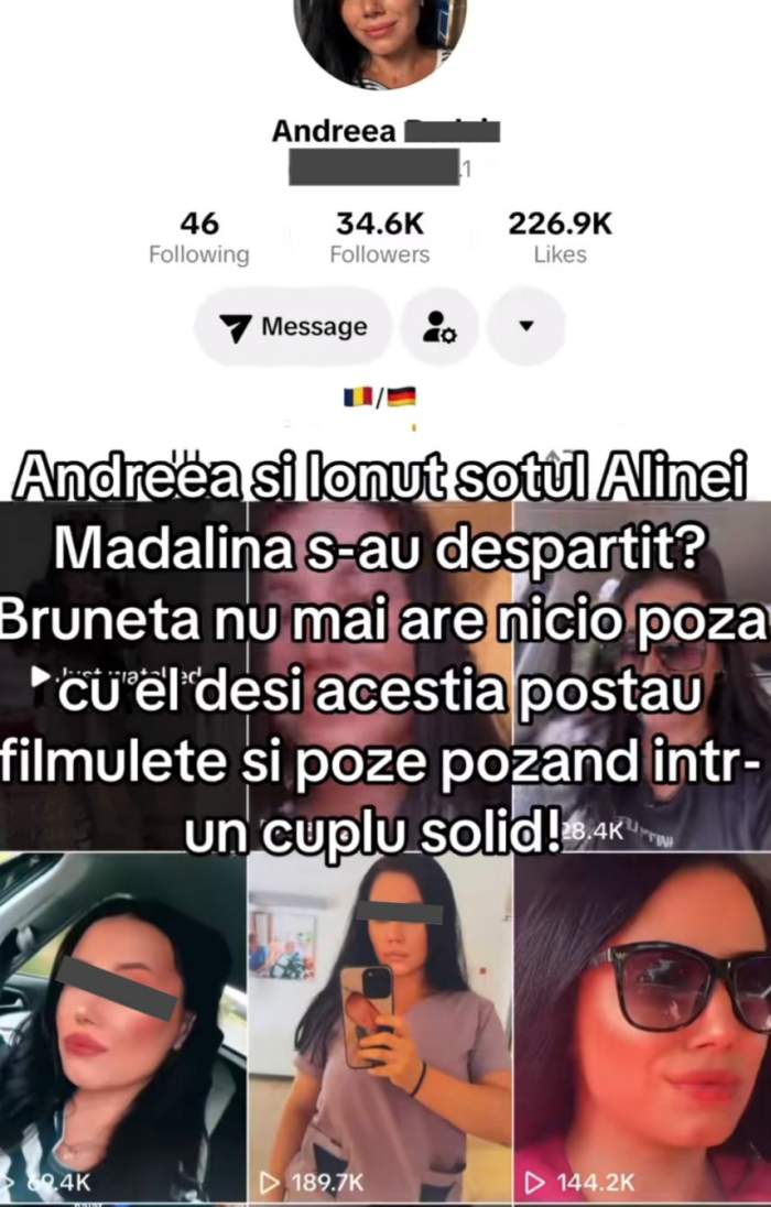 Contul iubitei lui Ionuț