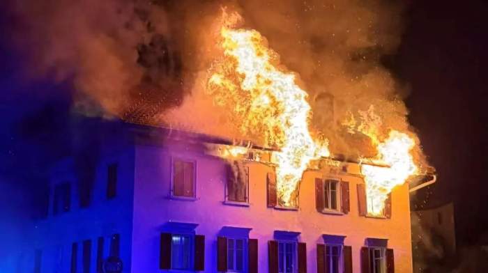 incendiul devastator din Elveția