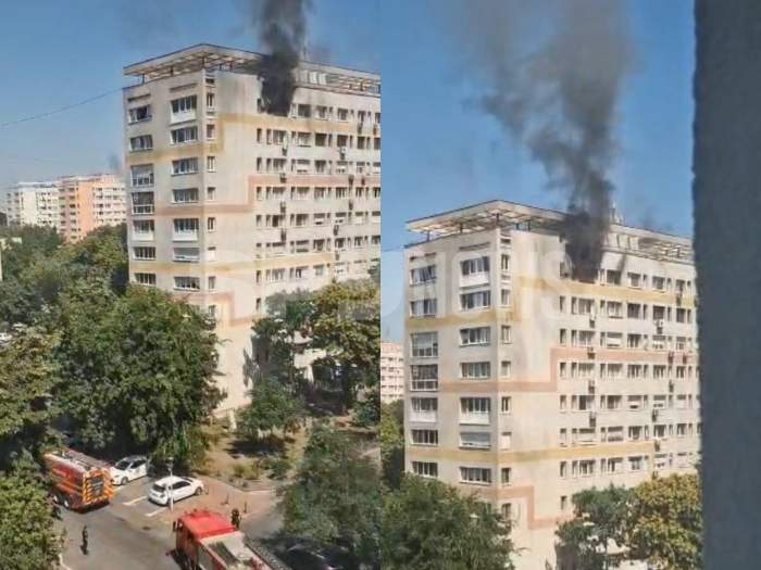 incendiu în București