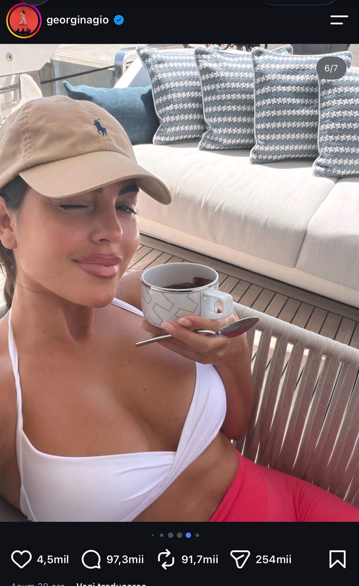 Georgina Rodriguez, criticată după fotografiile în costum de baie. Ce mesaj a transmis mama copiilor lui Cristiano Ronaldo