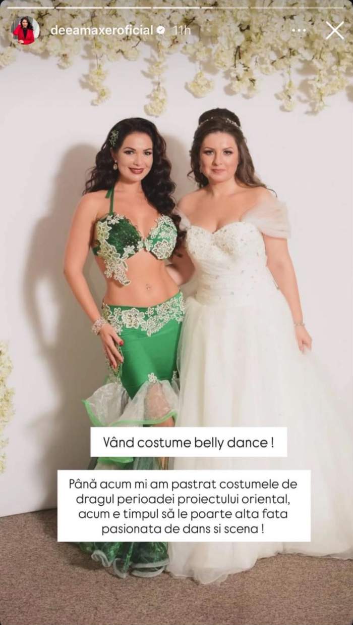 Deea Maxer își vinde costumele de scenă! Cum arată ținutele spectaculoase purtate de artistă