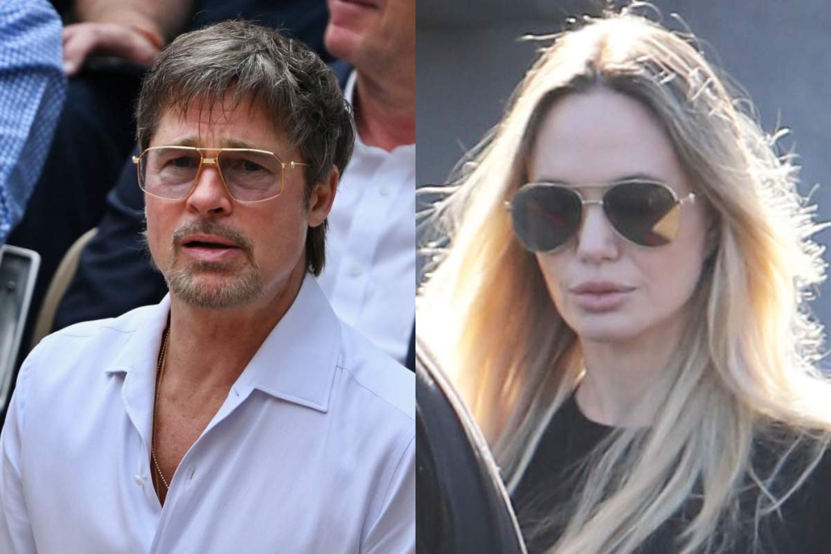colaj din doua poze cu brad pitt si angelina jolie