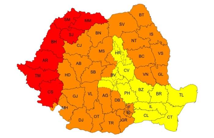 harta romaniei atentionari anm