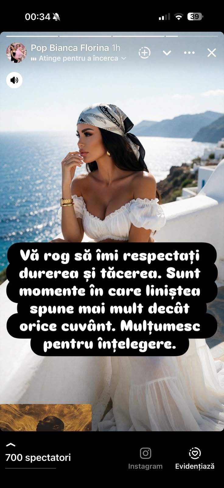 Bianca Pop anunta despartirea