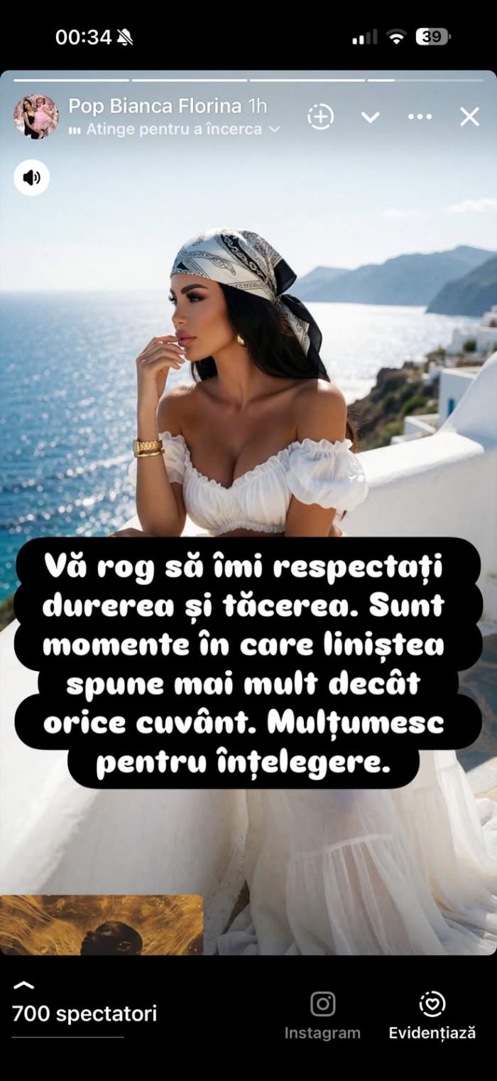 Bianca Pop anunta despartirea