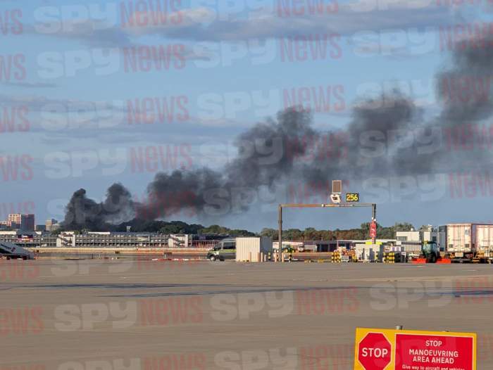Incendiu de proporții la aeroportul Heathrow din Londra! Imagini exclusive, în timp real