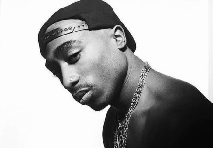 Shakur Tupac, poză alb negru