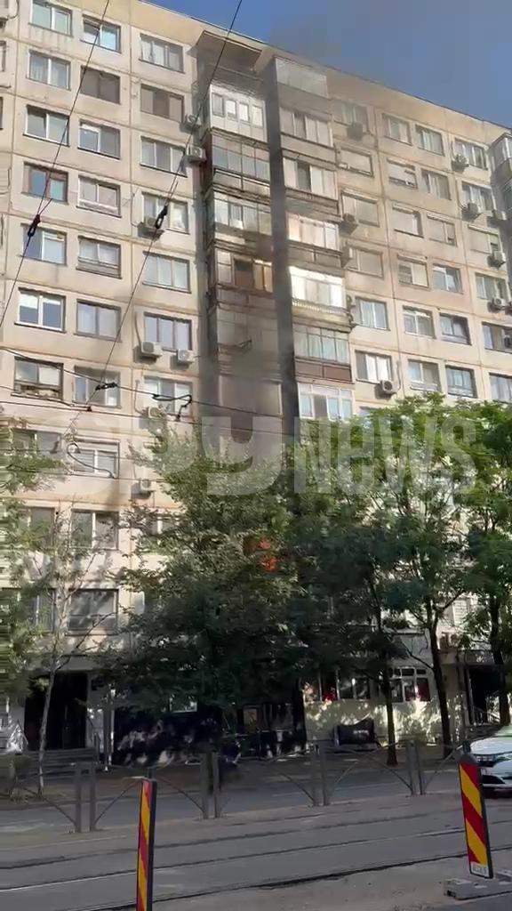 Incendiu puternic în Sectorul 3 din București! Un apartament din zona Dristor a luat foc | VIDEO