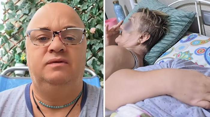 Colaj foto cu Cristi din Banat și mama lui