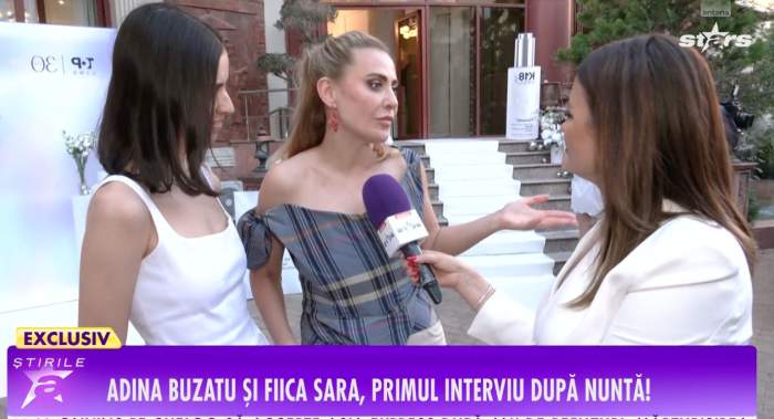 Adina Buzatu și fiica ei, interviu pentru Știrile Antena Stars