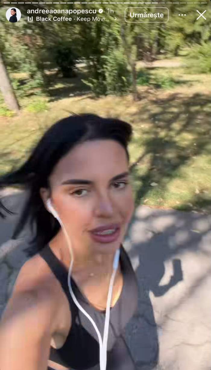 Andreea Popescu aleargă