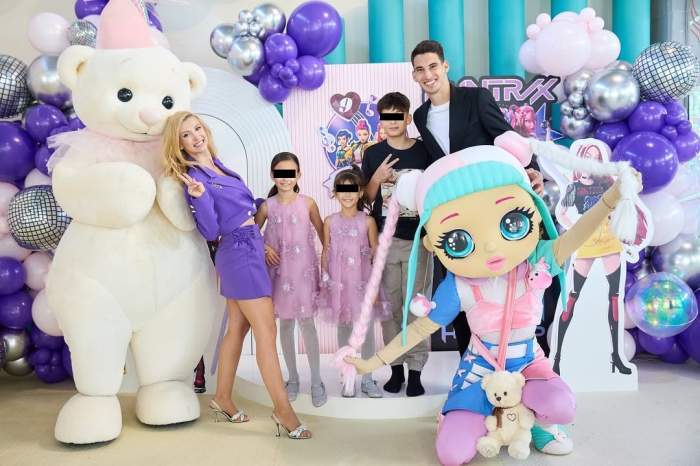 andreea balan cu victor cornea, fetitele si fiul lui victor