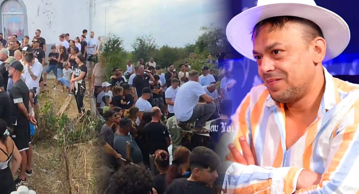 Lacrimi și durere la înmormântarea lui Costeluș de la Clejani! Persoanele care l-au condus pe ultimul drum au făcut un gest emoționant