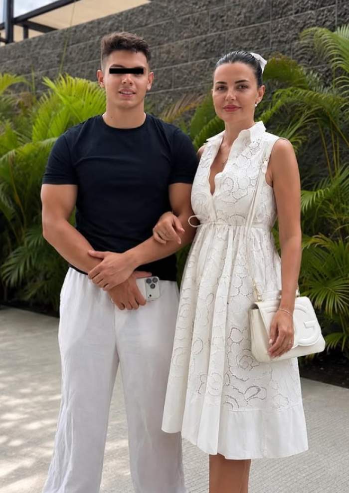 madalina apostol si unul dintre baietii ei