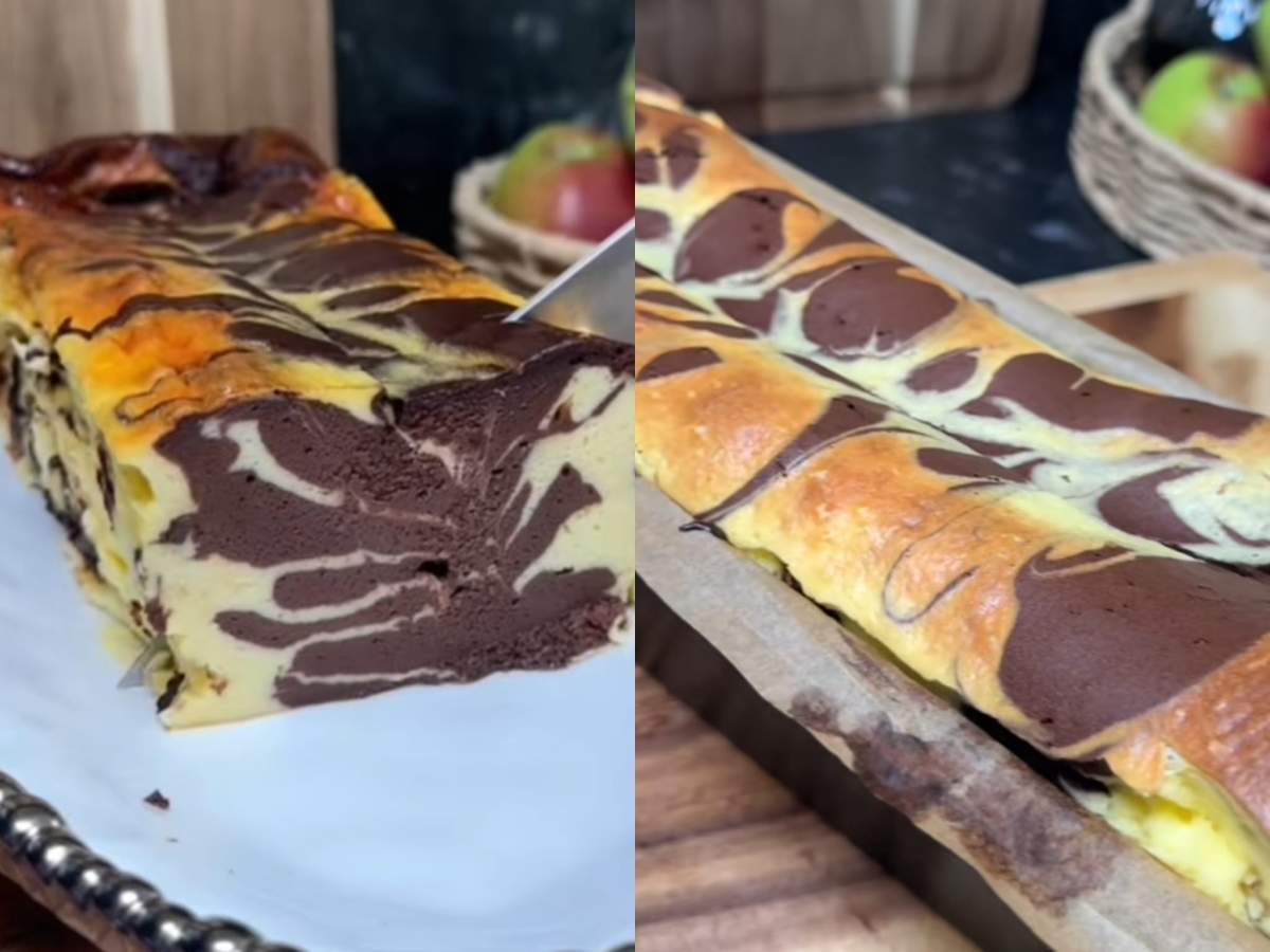 balkan cheesecake cu ciocolată.
