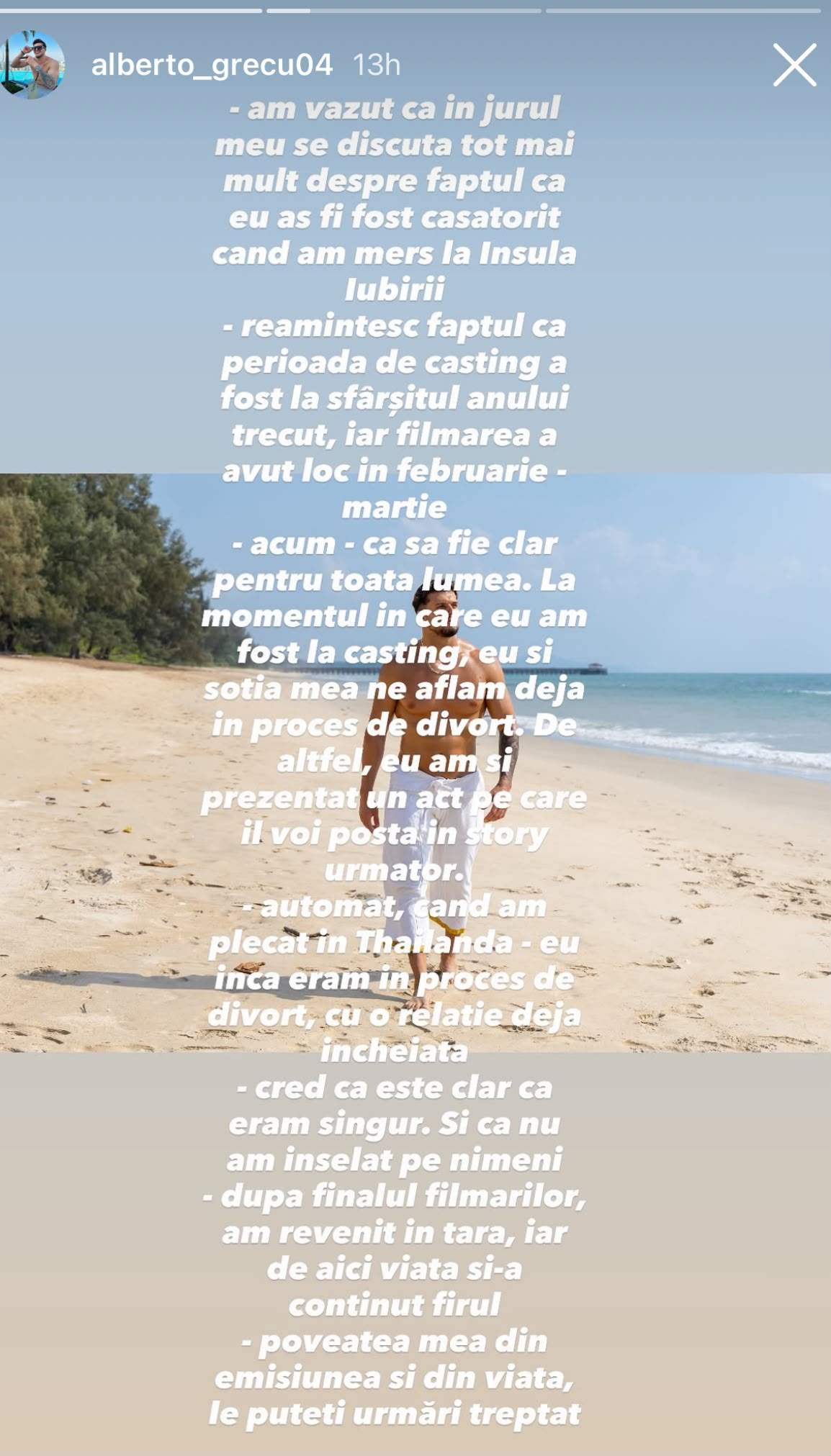 Mesajul lui Alberto Grecu