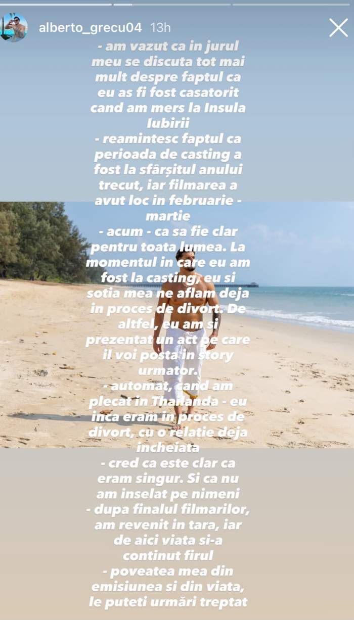 Mesajul lui Alberto Grecu