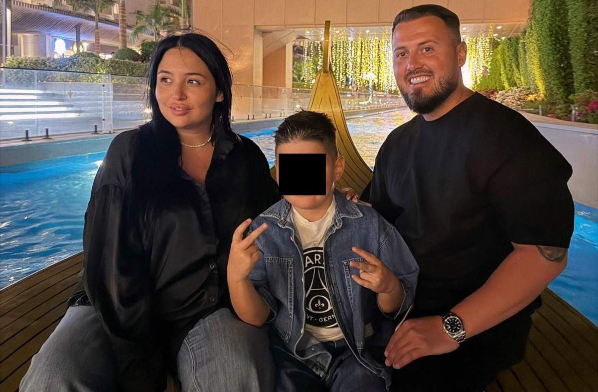 nepotul lui Adrian Mogos alături de părinți