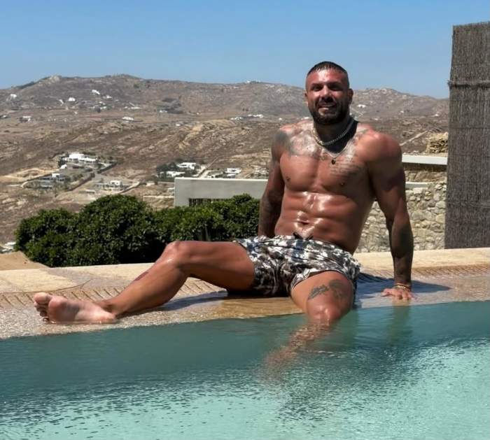 Narcis Bujor, în piscină