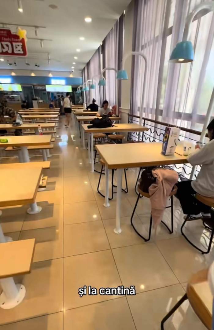 O româncă a arătat cum e cantina la o facultate prestigioasă din Shanghai. Ce poți cumpăra