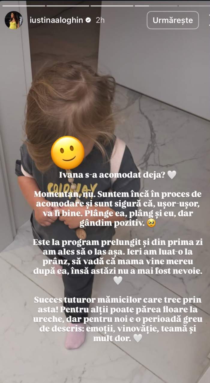 Mesajul Iustinei Loghin